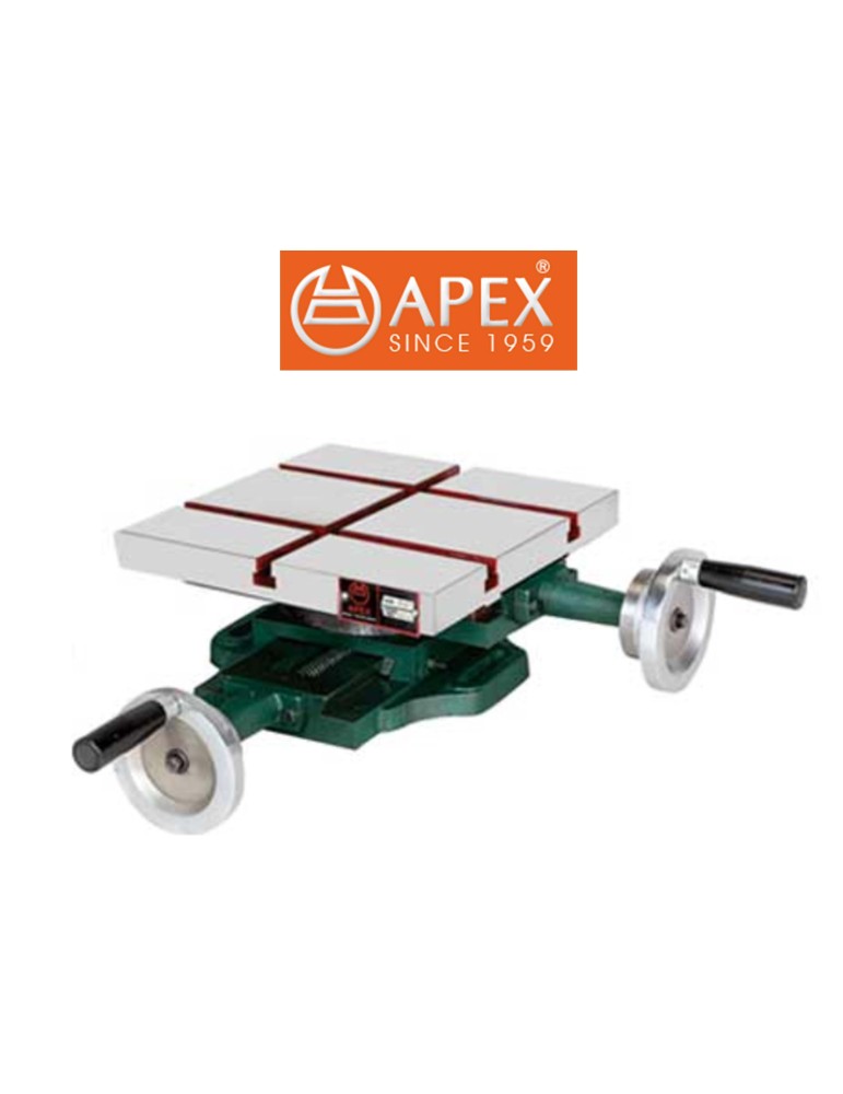 APEX Code 707A  Compound Sliding Table (With calibrated wheels & Swivel Graduated base)  (Size : 12x12") 