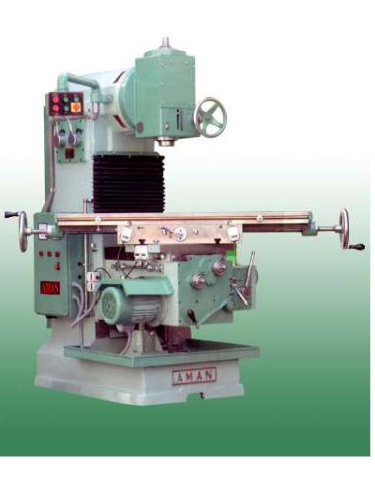 AMAN VERTICAL  MILLING MACHINE  ALL GEARED ONE FEED AUTO WITH  NINE  SPEED MOTORISED FEED BOX,  MODEL :  1270